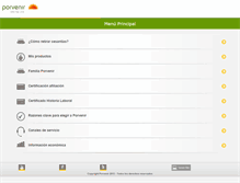 Tablet Screenshot of porvenir.com.co